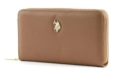 U.S. POLO ASSN. Zip Around Wallet Camel - Imagen 1 de 4