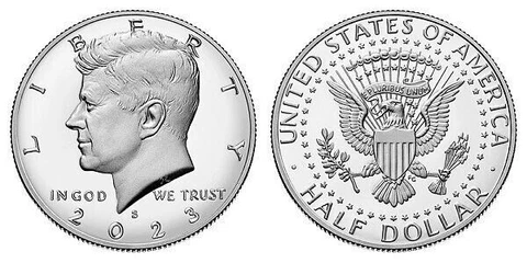 2023 P D S Kennedy Half Dollar Proof Cameo Set BU - In Hand Cover
