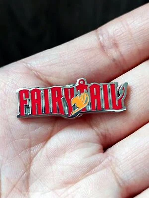 Fairy Tail Letters Logo Symbol Hard Enamel Pin Metal Badge for hat backpack - Image 1 of 3