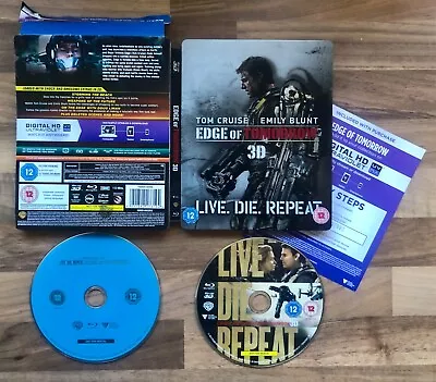 EDGE OF TOMORROW 3D (LIVE DIE REPEAT)  LIMITED EDITION 3D & 2D BLU-RA STEELBOOK - Image 1 of 4