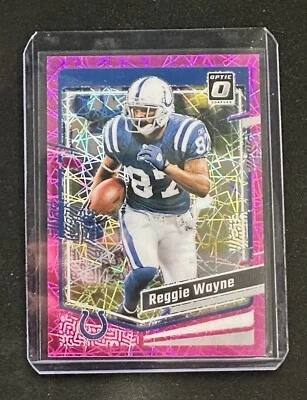 2023 Optic Football Reggie Wayne Pink Velocity /79  - Image 1 of 2