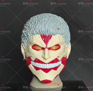 Attack on Titan Reiner Braun Cosplay Wearable Helmet FRP Mask Halloween Prop  - Picture 1 of 5