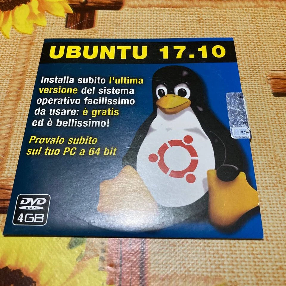Ubuntu 17.10 (Artful Aardvark) x64 - DVD di installazione in Italiano per PC - Immagine 1 di 1