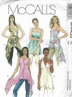 McCall's Misses/Teen Summer Tank-Top Tunic Sewing pattern M4453 Size 4-10 Uncut - Image 1 of 3