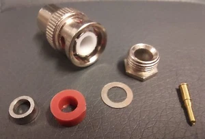Fabrycznie nowa wtyczka kompresyjna wtyczka 50 OHM do kabla RG58 - Zdjęcie 1 z 1