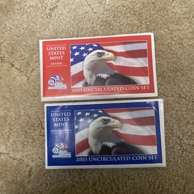 2003 US Mint Set 20 Coin Uncirculated Set Complete Philadelphia & Denver W/ OGP - Image 1 of 3