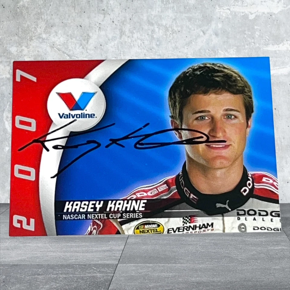 Kasey Kahne V1 autographed NASCAR card 2007 DODGE CHARGER VALVOLINE #9 - Image 1 of 1