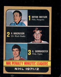 1972-73 O-PEE-CHEE #268 BRYAN WATSON/KEITH MAGNUSON/GARY DORNHOEFER NM *X101747