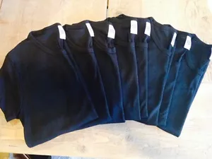 Authentic American Apparel t-shirt tee tshirt classic 4321 black FREE SHIPPING - Picture 1 of 6