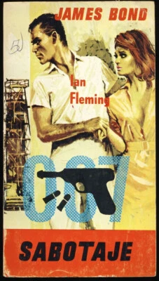 1965 SABOTAJE Spanish MOONRAKER Ian Fleming JAMES BOND Columbia EDICIONES ALBON - Image 1 of 2