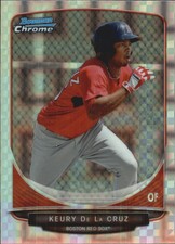 2013 Bowman Chrome Prospects X-Fractors Baseball Card #BCP219 Keury de la Cruz