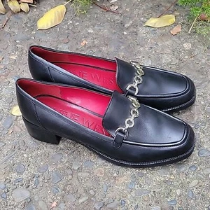 Nine West Karlb Chain Damen Leder Halbschuhe Schuhe Größe US 10M - Bild 1 von 9