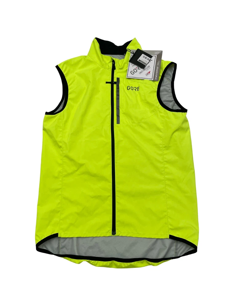 NUEVO Chaleco Gore Wear Windstopper Gore-Tex Spirit M Amarillo Reflectante Transpirable Foto 1 de 4