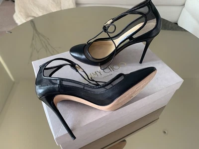 Auténticos Tacones Jimmy Choo Napa Negros Talla 36/6 Casi Nuevos Foto 1 de 4