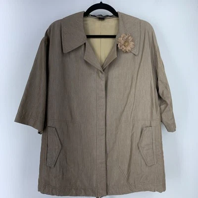 Chaqueta grande de gran tamaño Isda And Co para mujer manga 1/2 Lagenlook minimalista primavera Foto 1 de 4