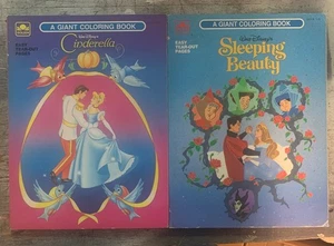 Vintage Cinderella & Sleeping Beauty-A Giant Coloring Books, Walt Disney 1993 - Picture 1 of 4