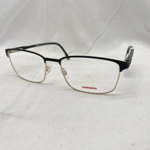 Carrera Mens Browline Demo Lens Eyeglasses CA262 Black/Gold - Picture 1 of 9