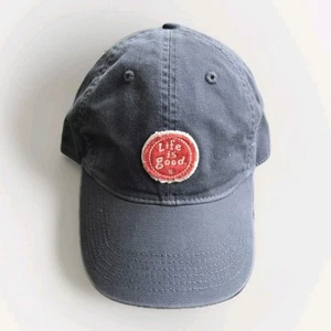 Cappello berretto Life is Good grigio patch regolabile taglia unica unisex uomo donna - Foto 1 di 1