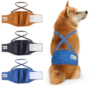 Belly Bands for Male Dogs with Suspender Detachable, 3 Pack Male Dog Belly Ba... - Foto 1 di 6