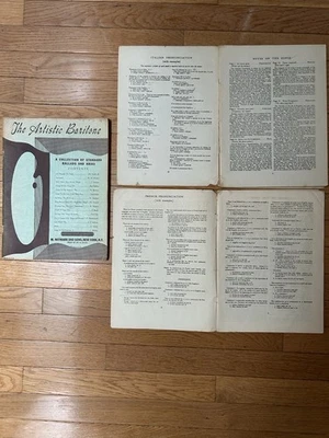 Lot of 3 Vintage Baritone Vocal Solo Repertoire Books (1 page missing in French) - Image 1 of 3