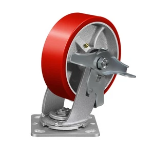 6 Zoll x 2 Zoll Laufrollen, Schwerlastrollen mit Rollenlager, jeweils Polyureth... - Bild 1 von 9