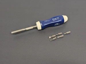 Snap-On SSDMR4B Ratcheting Screwdriver Rusty Wallace Blue White - Picture 1 of 6