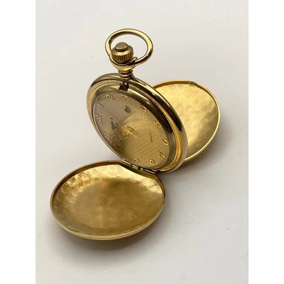 Majesti Swiss Picture Holder Double Hunter Pocket Watch - New Battery -No chain  - Image 1 of 4