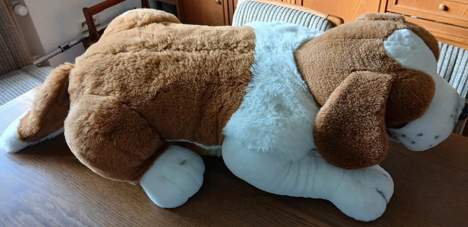 IKEA XXL Bernhardiner (Bernhard),   100 cm, Kuscheltier, Plüschtier, Stofftier. - Bild 1 von 3