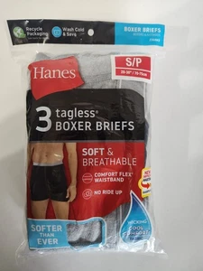 Hanes Herren Boxershorts Unterwäsche 3er Pack Größe S Baumwolle feuchtigkeitsableitend cool bequem - Bild 1 von 7
