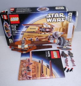 LEGO Star Wars 4478 Geonosian Fighter missing 2 pieces - black box, manual