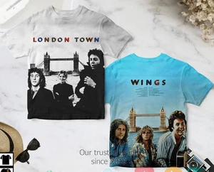 CAMISETA Paul McCartney Wings banda London Town 3D aop Todas las tallas UB100 - Imagen 1 de 2