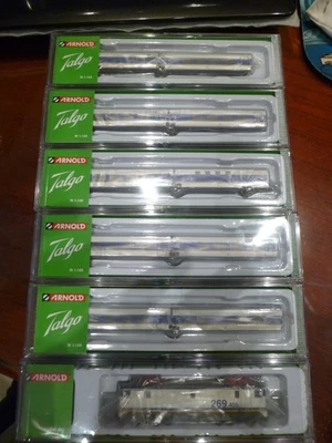 TALGO 200 RENFE CON LOCOMOTORA 269 DIGITAL COMPLETO (10 COCHES) DE ARNOLD - Imagen 1 de 4