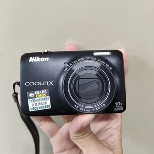 Nikon COOLPIX S6300 16MP Black Digital Camera 10x Optical Zoom English Language - Picture 1 of 7