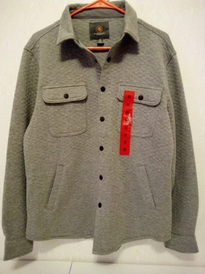 Cloudveil Mountainworks Para Hombre Gris Acolchado Jacquard Tejido Camisa Chaqueta Talla M Foto 1 de 4