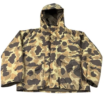 VTG Cabela's Gore-Tex Duck Camo Jacket Parka Hunting Men’s Large Coat USA Made - Image 1 of 4