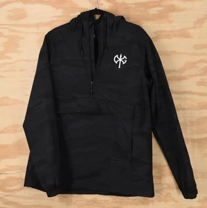 David Goggins Axt Logo RAR!!Kapuze 1/2 Zip Nylon Windbreaker Jacke Herren Medium - Bild 1 von 6
