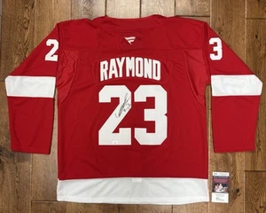 Lucas Raymond Signed NHL Jersey Authentic Autograph JSA COA - Detroit Red Wings - Picture 1 of 5