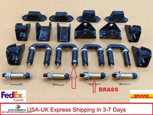 U Shackle Complete Suspension Kit For Willys Jeep MB GPW CJ 2A 3B M38A Truck - Picture 1 of 9