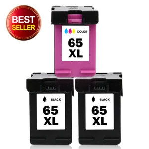 Ink Cartridges for HP 65XL fits Deskjet 2622 2652 2655 ENVY 5052 5055 ENVY 5052 - Picture 1 of 7
