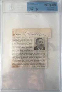 Página del programa firmada por Russ Hodges Beckett, auténtica JSA - Imagen 1 de 2