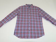Gap Men's Slim Fit Button Front Shirt Size XXL NWT Long Sleeves Red Blue White