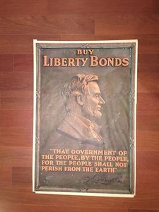 Lincoln - Buy Liberty Bonds (Original Poster) "That Government of The People...." - Bild 1 von 9