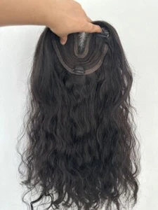 6,3"x6,3" Front Spitze Wasser Wellen Kunsthaar Topper für Frauen Clip in 22" - Bild 1 von 10