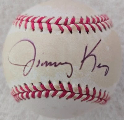 Béisbol firmado por Jimmy Key Bobby Brown certificado de autenticidad JSA Foto 1 de 4