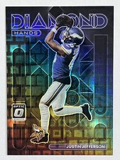 2022 PANINI DONRUSS OPTIC JUSTIN JEFFERSON DIAMOND HANDS #DH-2 BLACK PANDORA /25