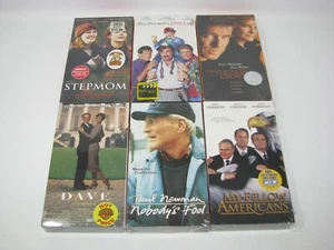 6 VHS Factory Sealed 90s Comedy Drama Romance Newman Selleck Brosnan Roberts - Picture 1 of 7