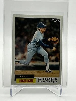 1984 年 Topps Dan Quisenberry 棒球卡 #3 近乎完好-完好免运费 — 第 1/3 张图片