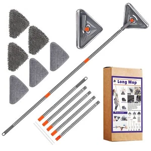 Long Wall Mop for Cleaning Ceiling Walls Windows - Microfiber Mops for Walls - Picture 1 of 10