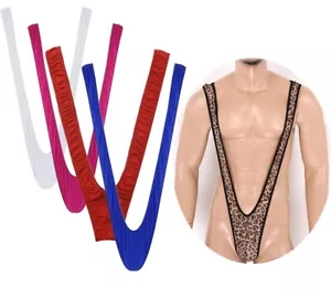 Para hombre Micro Body Deep V Mankini Tangas Traje de baño Bikini Suspendedor Ropa interior - Imagen 1 de 26