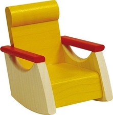 Süßer Miniatur-Sessel Für Puppenhaus 1:12 - Mit Mini-Büchern Für Realistische Einrichtung